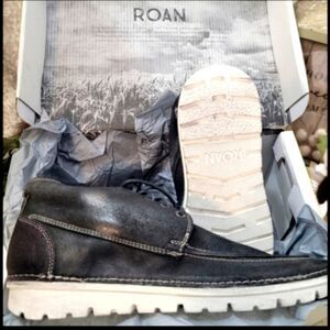 NIB ROAN by BEDSTU Tobias Fullgrain oiled, waxed handfinished suede leat…